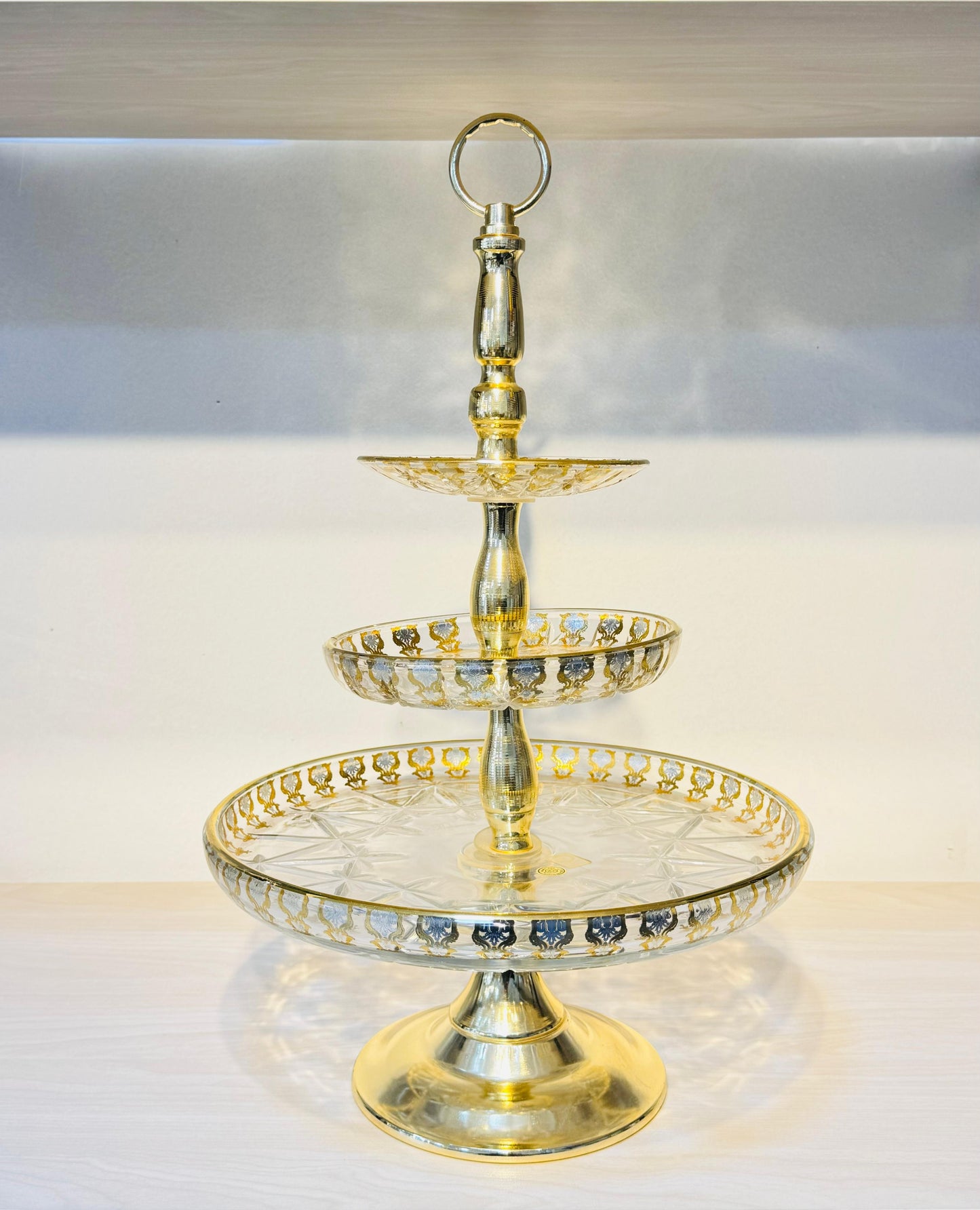 شيالة كعك كريستال 3 دور