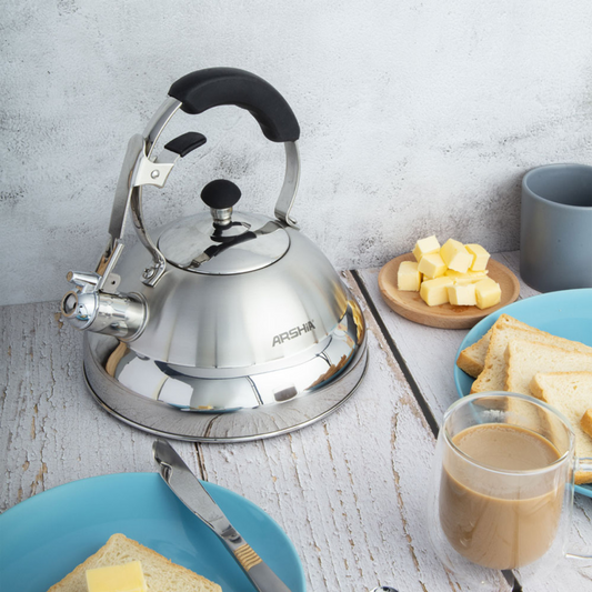 غلاية أرشيا 2.7 لتر صفارة – ستانلس ستيل للمواقد | موديل SK270-1619