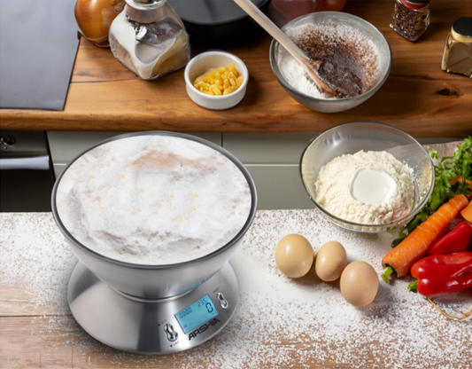 ميزان مطبخ رقمي أرشيا مع وعاء ستانلس – موديل 2039 | دقة عالية 5 كجم