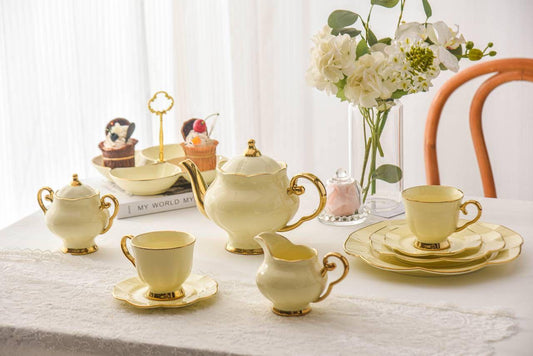 طقم فطار وشاي جاتوه جليم هوم بورسلين فاخر مكون من 25 قطعة