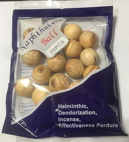 نفتالين خشبي من خشب الصندل لتعطير الملابس و حمايتها من الحشرات 20 قطعة
