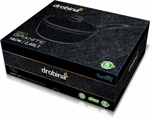 كسرولة جرانيت دروبينا مقاس 18 سم – متانة عالية وجودة طهي مثالية