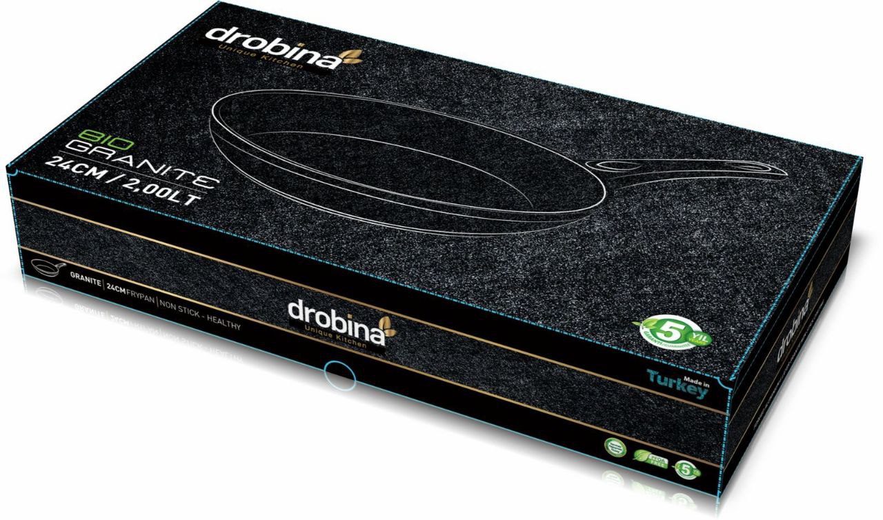 حلة جرانيت دروبينا تركي – جميع المقاسات من 18 إلى 32 سم | جودة عالية للطهي الصحي