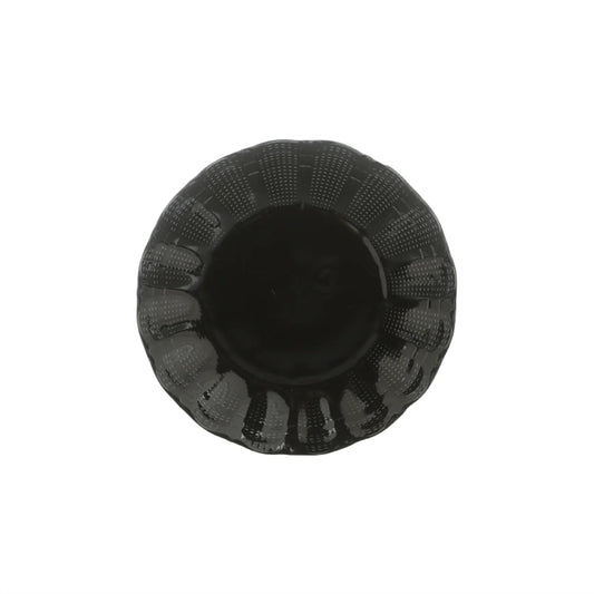 طقم عشاء بورسلين لوتس، 18 قطعة - اسود