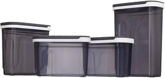 طقم توابل اكسا مونو 4 قطع سليد بلاستيك آمن متنوع الأحجام