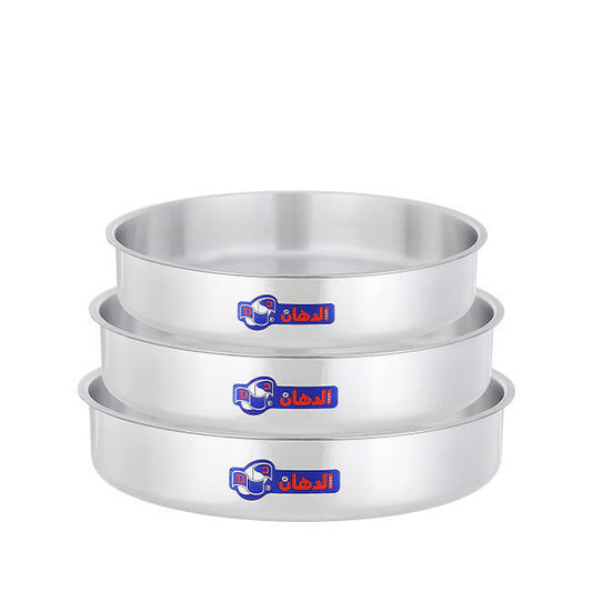 طقم صواني فرن ألومنيوم الدهان الأصلي مقاسات 26-28-30 سم