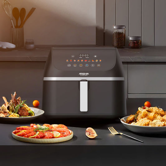 قلاية هوائية Arshia سعة 9 لتر 1900 وات مع قاعدة WideMax