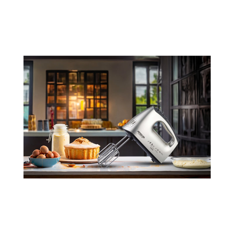 مضرب بيض أرشيا جولد 400 وات مع 5 سرعات وتوربو ومضارب ستانلس ستيل