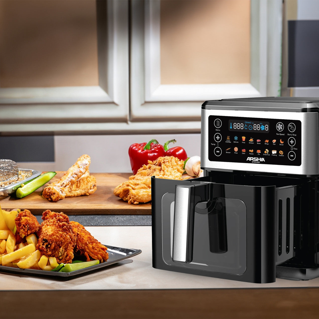 قلاية هوائية أرشيا 6.5 لتر AF050-2989 – متعددة الوظائف بدون زيت