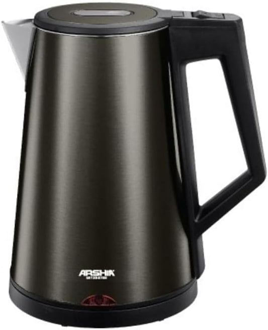 غلاية كهربائية أرشيا 1.7 لتر من الستانلس ستيل – موديل 2392 – باللون الأسود – تسخين سريع وآمن