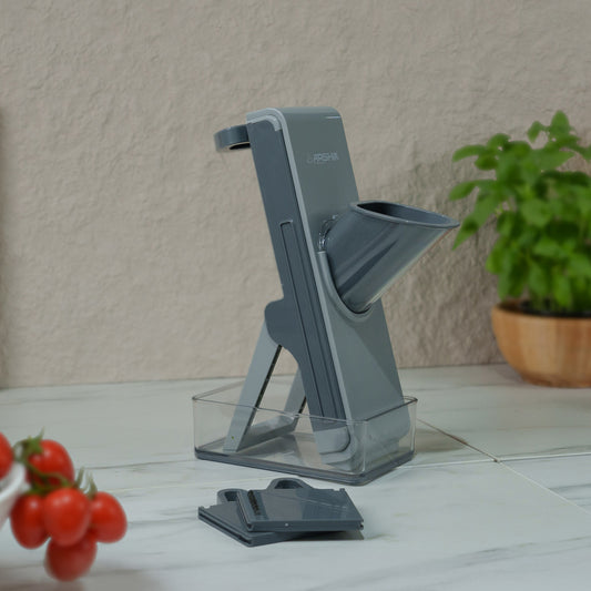 قطاعة بطاطس وخضروات أرشيا متعددة الشفرات لتقطيع شرائح وجوليان آمنة وسهلة الاستخدام