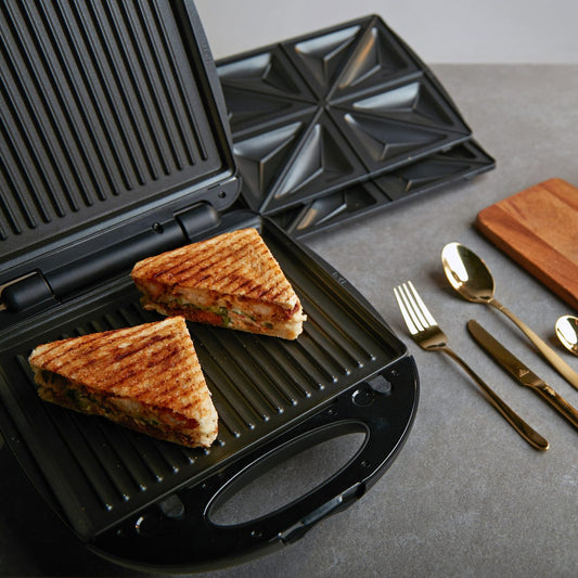 ساندوتش ميكر أرشيا 2515 – 1200 واط، 3 أطباق قابلة للتبديل – homesegy