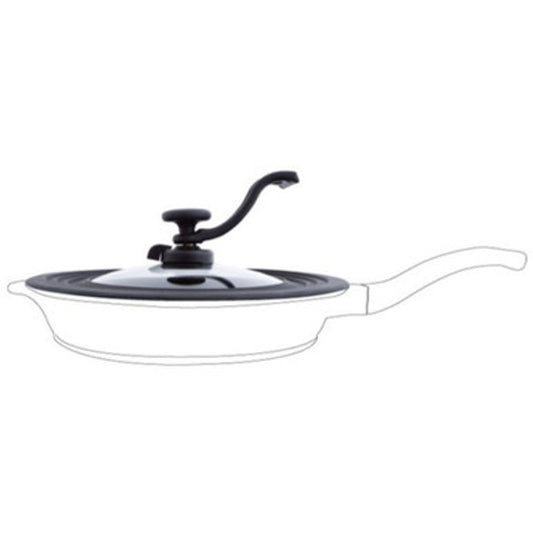 غطاء ذكي أرشيا Smart Lid زجاج مقوى وسيليكون مقاوم للحرارة – يناسب مقاسات 22-28 سم – موديل SU786-1812