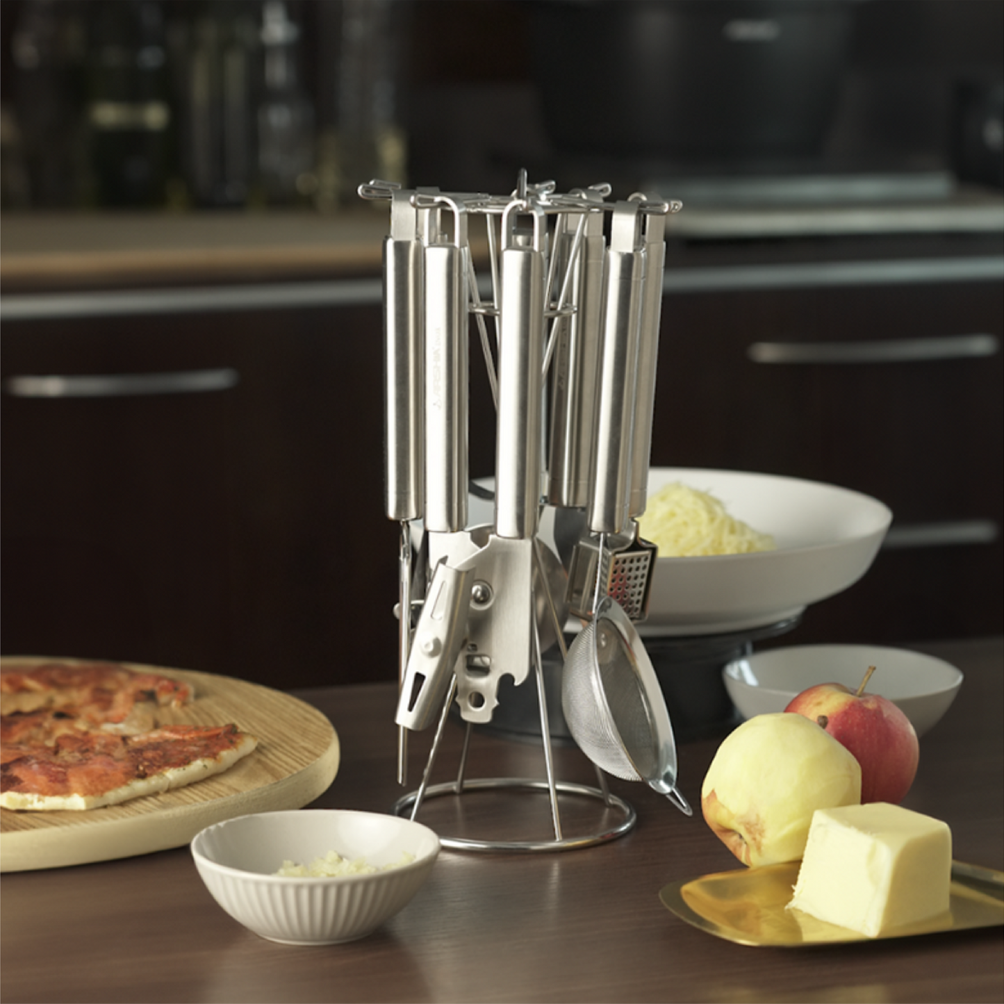 طقم فتحات استيل 7 قطع من أرشيا أدوات مطبخ ستانلس ستيل مع ضمان