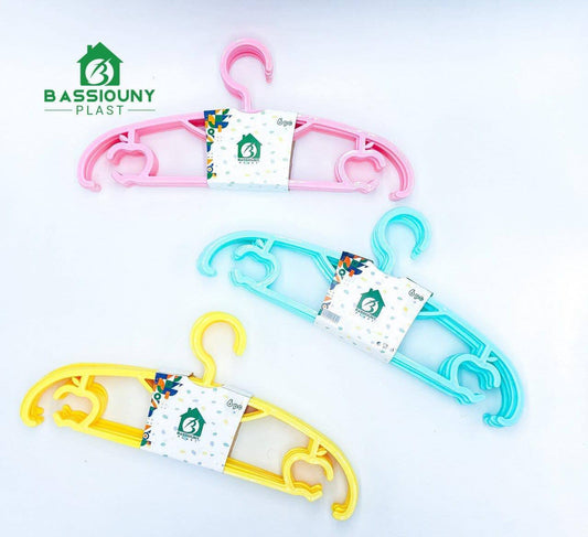 شماعة ملابس بسيوني 6 قطع شكل تفاحة مصنوعة من البلاستيك النقي عالي الجودة