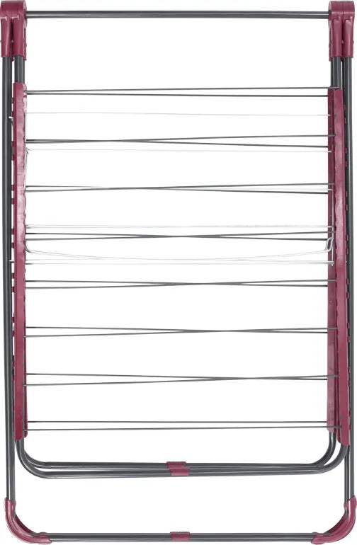منشر غسيل بريلا تركي معدن قابل للطي بسعة 17.5 متر لون أسود وروز جراي