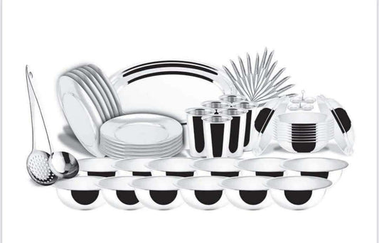 طقم استانلس ستيل العروسة نيو تريز 70 قطعة فاخر