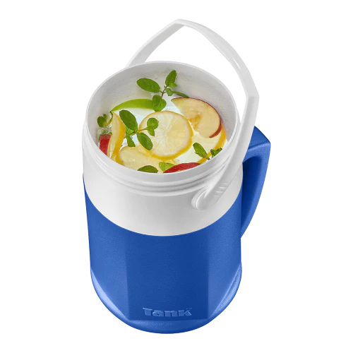 كولمن تانك ماء 2.5 لتر صغير محمول بيد وصنبور مدمج مناسب للمدرسة والرحلات