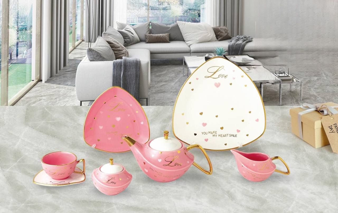 طقم إفطار"شاي"جاتوة 24 قطعة بورسلين