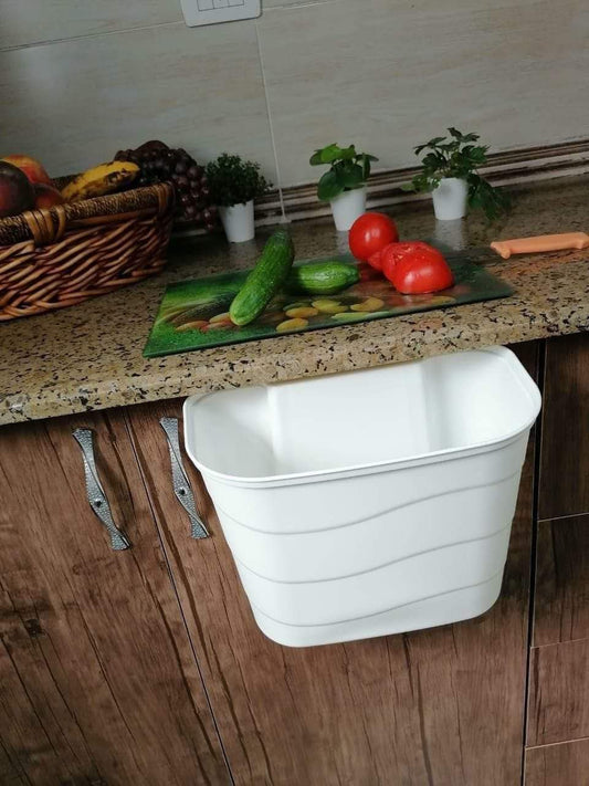 سلة تعليق على درفة المطبخ أو الحمام لتخزين الخضروات والفواكه