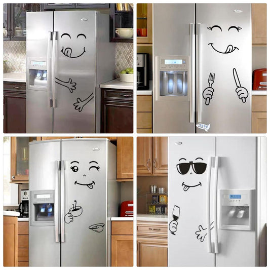 استيكر ثلاجة إيموشن بلون مميز لتزيين الثلاجة وتجميل المطبخ