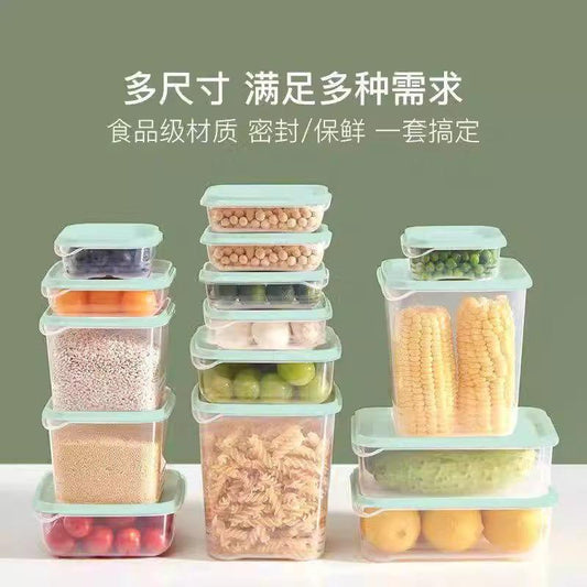 طقم علب حفظ الطعام للثلاجة 17 قطعة – آمنة للميكرويف والفريزر وغسالة الأطباق