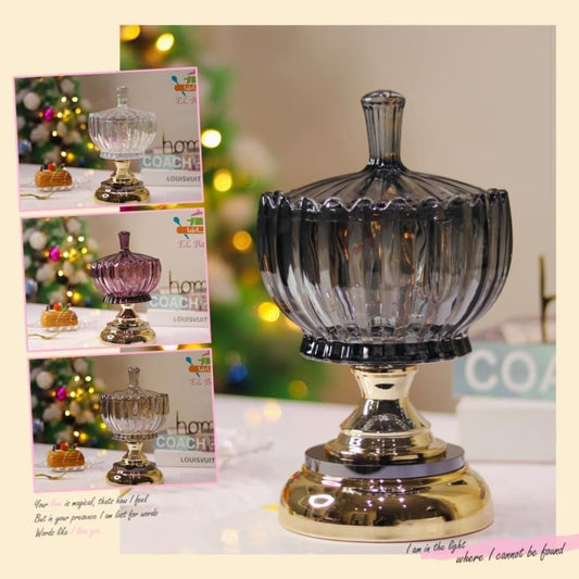 بونبونيرة جلاس كوبر كريستال زجاج مستورد فاخرة بتصميم أنيق