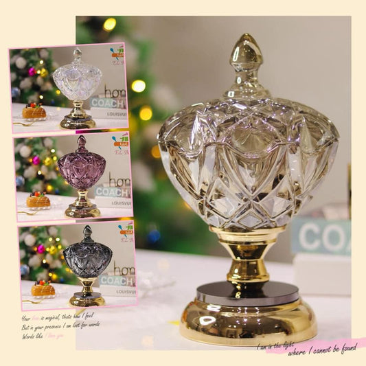 بونبونيرة جلاس كوبر كريستال زجاج مستورد فاخرة بتصميم أنيق