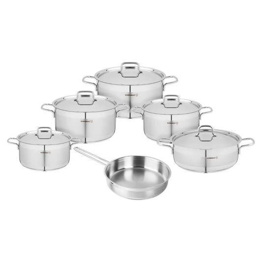 طقم حلل استانلس كوركماز ألفا إكس إل 11 قطعة A1641 تركي أصلي