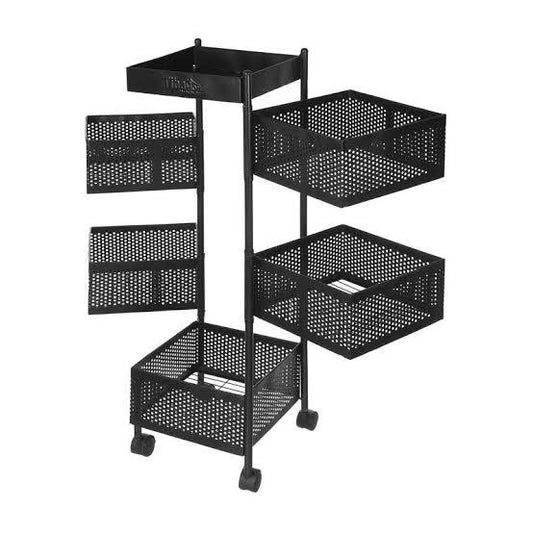 تربو معدن مربع طيبة 4 دور و5 دور بعجلات متحركة للتخزين المنزلي