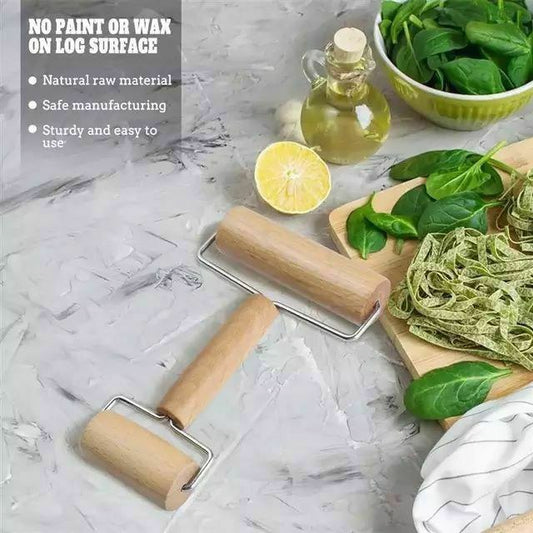 نشابة خشب طبيعية لفرد العجين في المطبخ