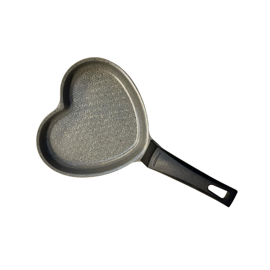 مقلاية جرانيت نيوفلام صغيرة على شكل قلب مقاس 15 سم لقلي البيض