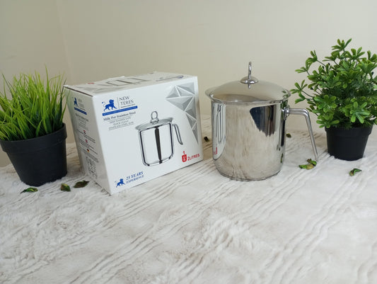 لبانة استانلس ستيل بغطاء من نيو تريز بسعة 1.5 و2 لتر قاعدة حرارية لتوزيع الحرارة