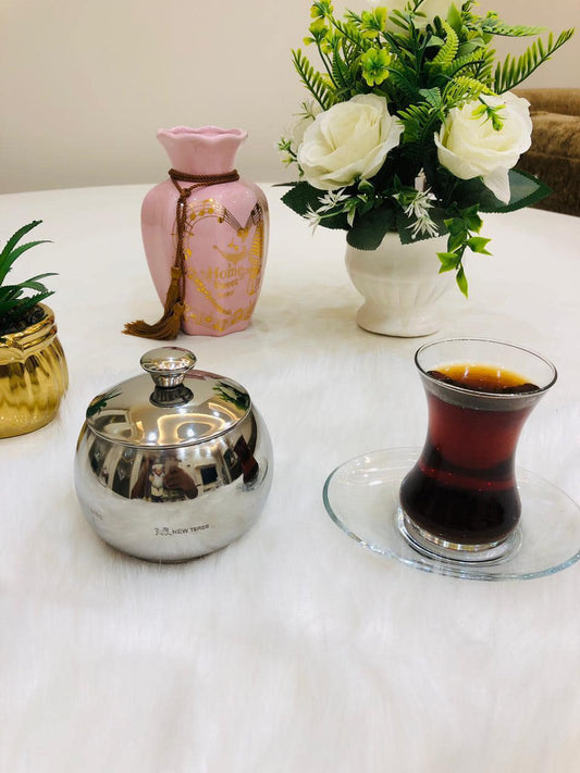 سكرية استانلس استيل نيو تريز موديل كروي مقاس 7×7 سم مقاومة للصدأ