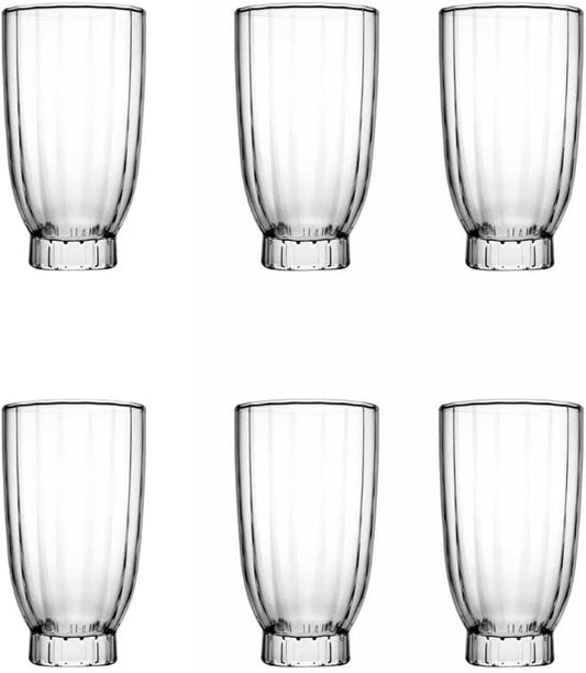 طقم شوب أمور 6 قطع من باشاباتشي زجاج تركي فاخر 410 مل