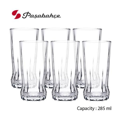 طقم شوب جايا 6 قطع باشاباتشي زجاج تركي شفاف 285 مل