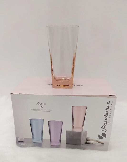 شوب كاري 6 قطع باشاباتشي زجاج تركي الوان 305 مل