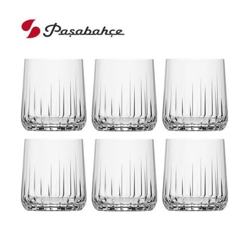 طقم كوب نوفا سادة 6 قطع باشاباتشي زجاج تركي شفاف 315 مل