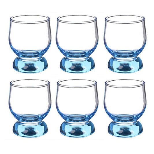 طقم أكواب عصير أكواتيك صغير 6 قطع من باشاباتشي زجاج تركي 220 مل ألوان