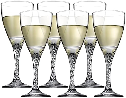 طقم كاسات تويست 6 قطع من باشاباتشي زجاج تركي 180 مل