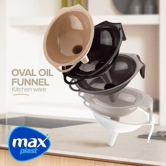 قمع أوفال بلاستيك ماكس – متوفر بمقاسين صغير وكبير