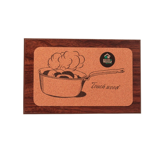 كوستر خشب مستطيل بمقاس 27×17 سم لحماية الطاولات من الحرارة والرطوبة