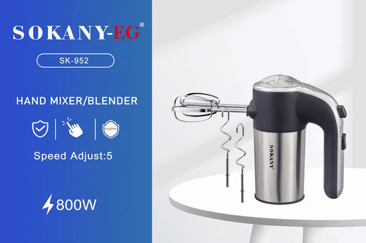مضرب بيض سوكاني SK-952 كهربائي استانلس 800 وات بخمس سرعات