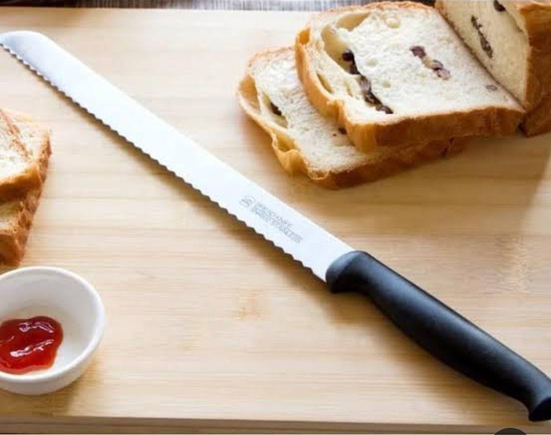 سكينة تقطيع تورتة ستانلس ستيل طويلة بطول 12 بوصة لتقطيع الكيك بدقة