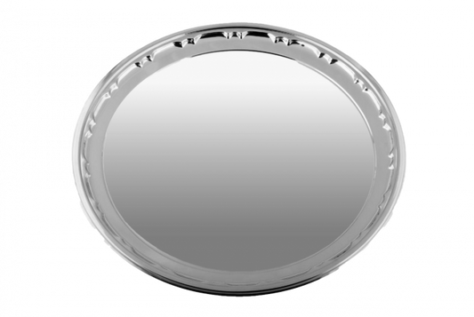 صينية عشاء استانلس ستيل مستديرة نيو تريز أنيقة ومقاومة للصدأ