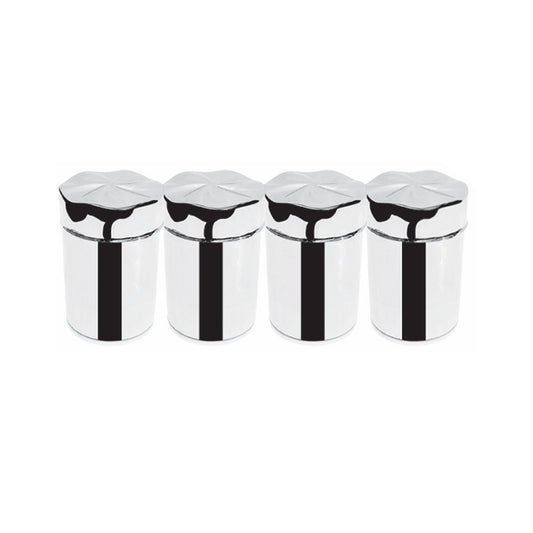 طقم توابل استانلس نيو تريز صغير 4 قطع استيل مقاوم للصدأ