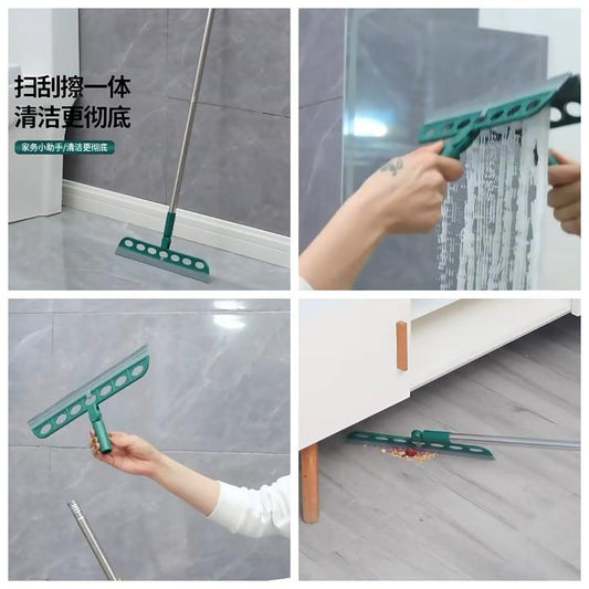 مساحة 2×1 للزجاج والأرضيات بيد استيل متعددة الاستخدامات