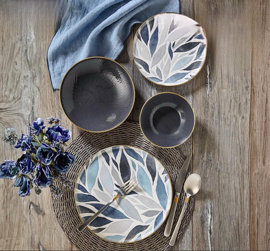 طقم عشاء تركي 24 قطعة بتصميم فاخر وأنيق