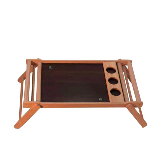 صينية فطار خشب بمقبض من خشب الزان الطبيعي هوم وود مقاس 73×43 سم