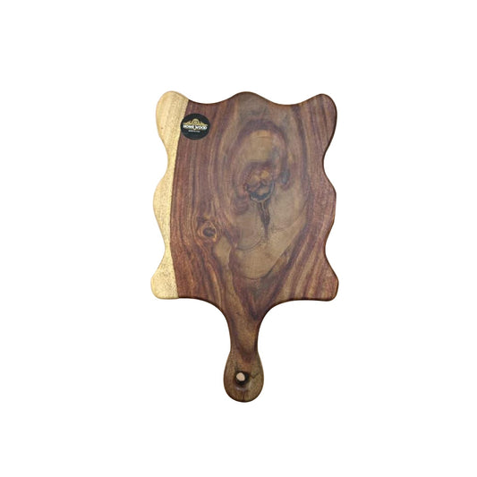 أورمة تقديم طعام بشكل زجزاج مقاس 40×22 مصنوعة من خشب السرسوع الصحي مطلية بزيت الزيتون